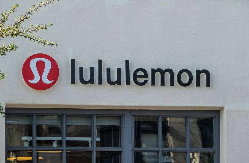 PASADENA, CA - MAY 22: Exterior view of Lululemon signage is seen on May 22, 2021 in Pasadena, California.  (Photo by RBL/Bauer-Griffin/GC Images)