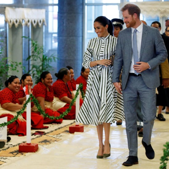 Meghan Markle Striped Dress in Tonga 2018