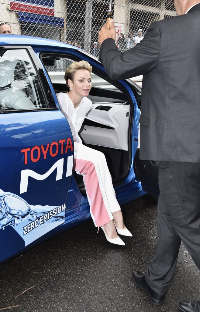 Charlene of Monaco's Jumpsuit at Grand Prix 2016