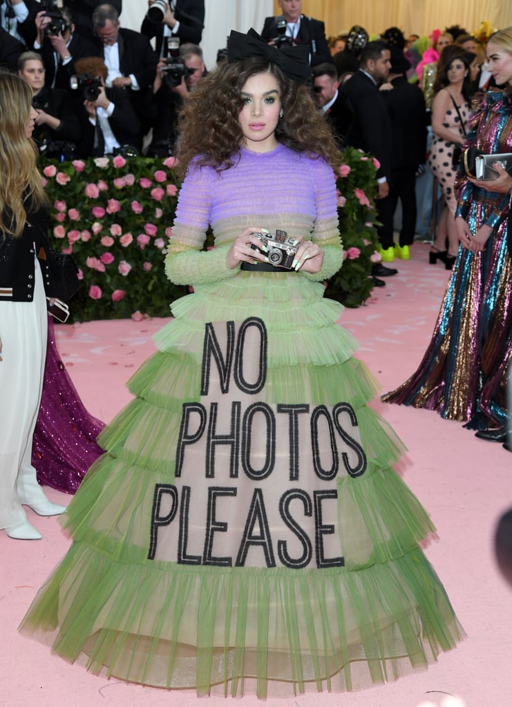 So Camp: Hailee Steinfeld in the Satirical Ball Gown of the 21st Century, With a Camera of Course