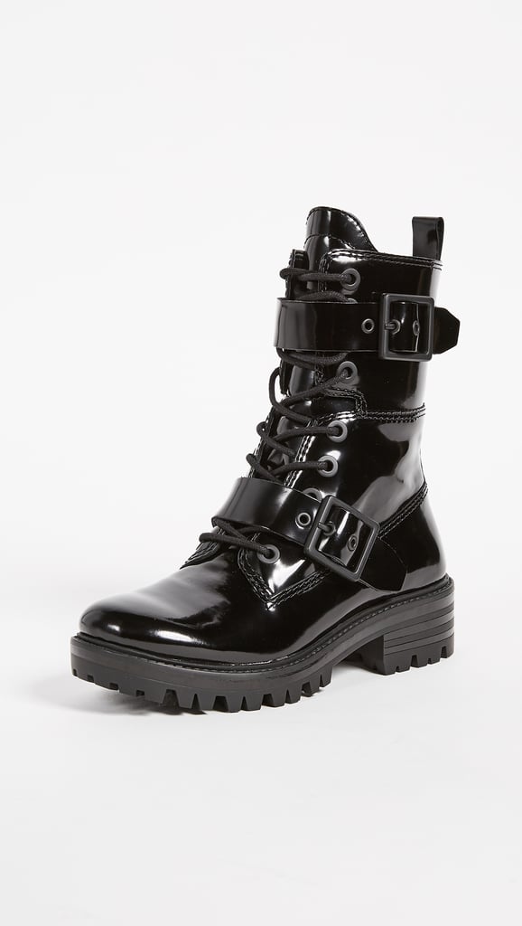 Kendall + Kylie Eliya Buckle Combat Boots