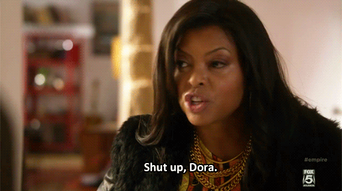 When she tells people to mind their own business.