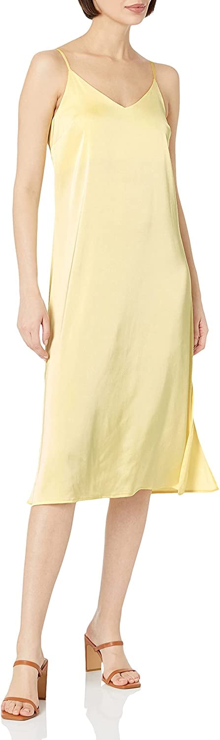 The Drop Ana Silky V Neck Midi Slip Dress Best Deals And Sales For Amazon Prime Day 2021