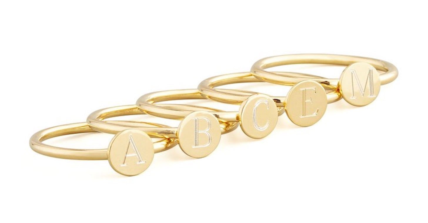 Cute Initial Rings | PS Fashion