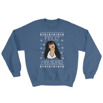 Selena Quintanilla Christmas Sweater POPSUGAR Celebrity