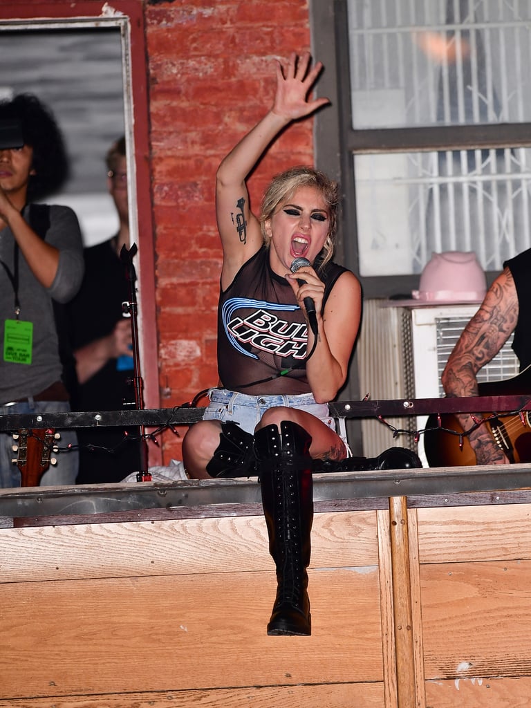 Lady Gaga's Concert at the Bitter End Bar in NYC 2016