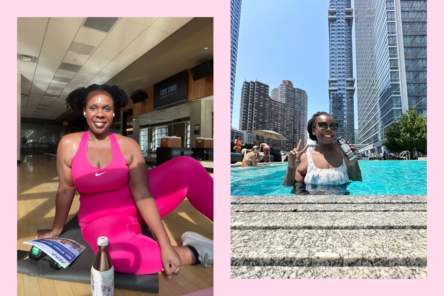 Cece Olisa at Lifetime Fitness in New York.