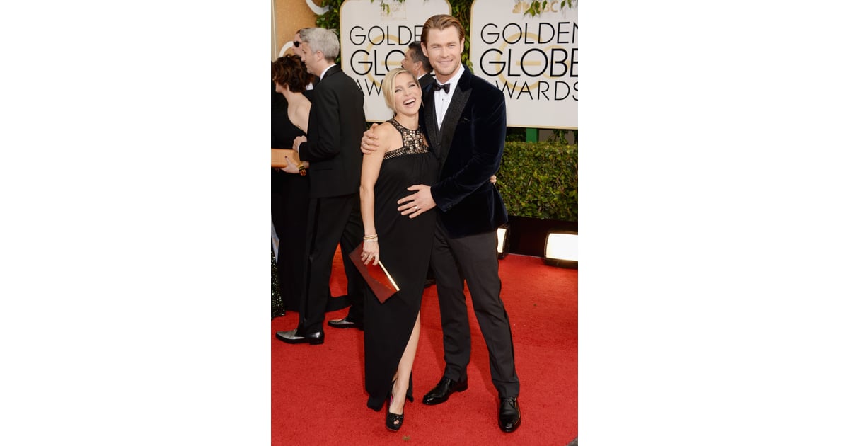 Chris Hemsworth showed off his wife Elsa Pataky's baby bump on the | Best Pictures From the ...