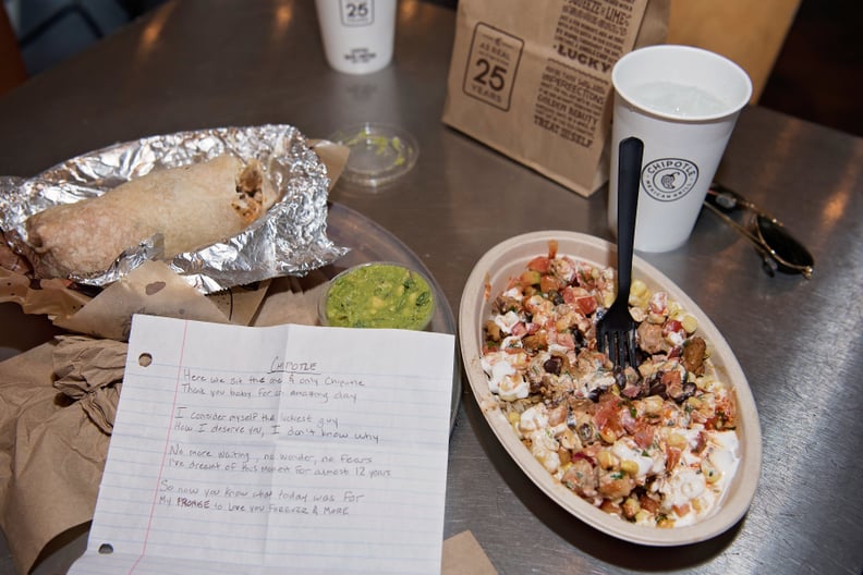 Chipotle Proposal Photos | PS Family