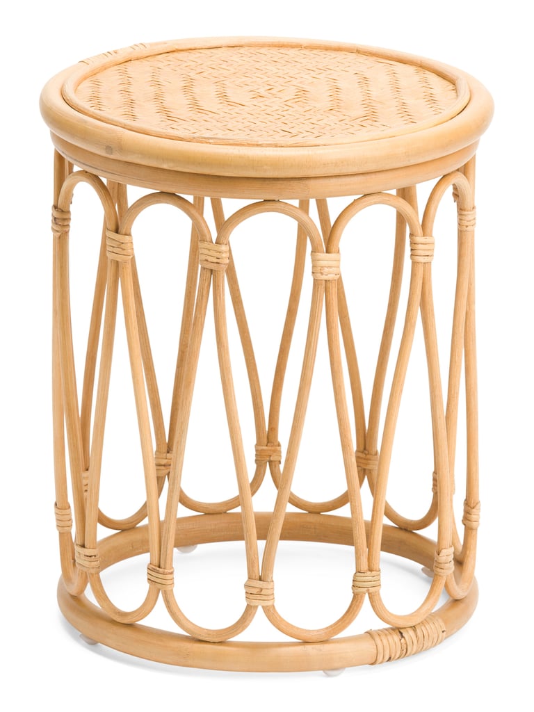 Rattan and Bamboo Stool