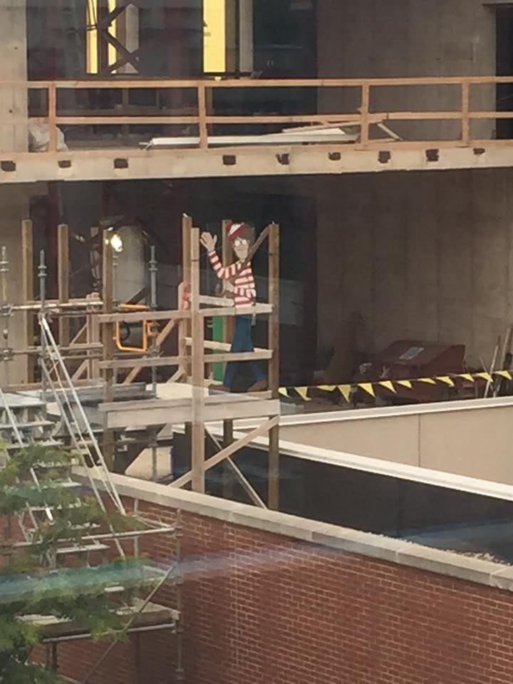 Construction Worker Plays Where's Waldo With Hospital Kids