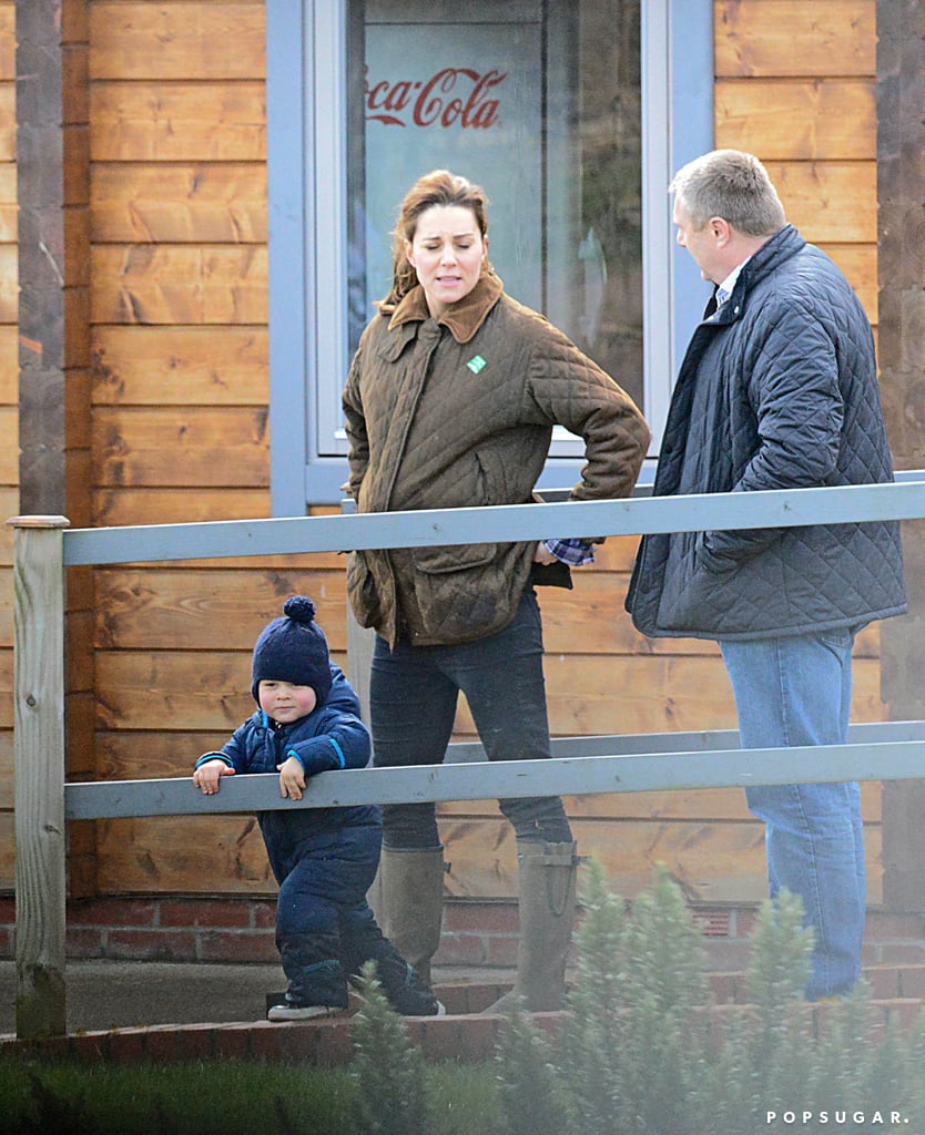 Kate Middleton and Prince George at the Petting Zoo Pictures