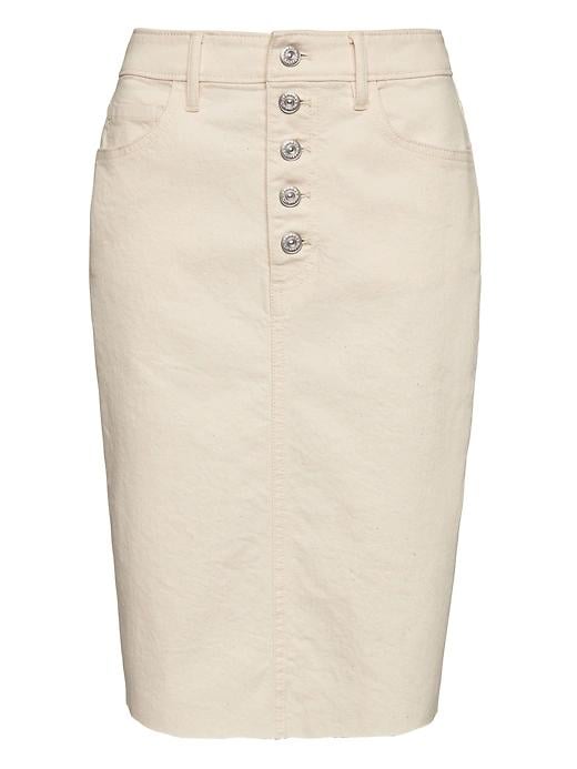 Denim pencil store skirt banana republic