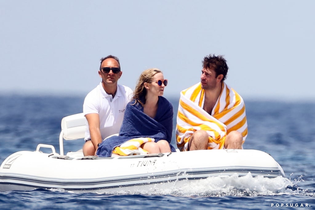 John Krasinski and Emily Blunt at the Beach in Italy 2017