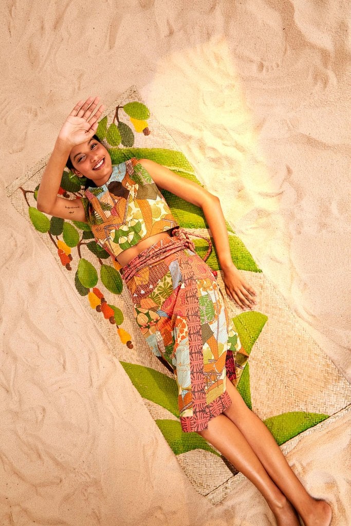 Farm Rio Beach Desire Wrap Skirt
