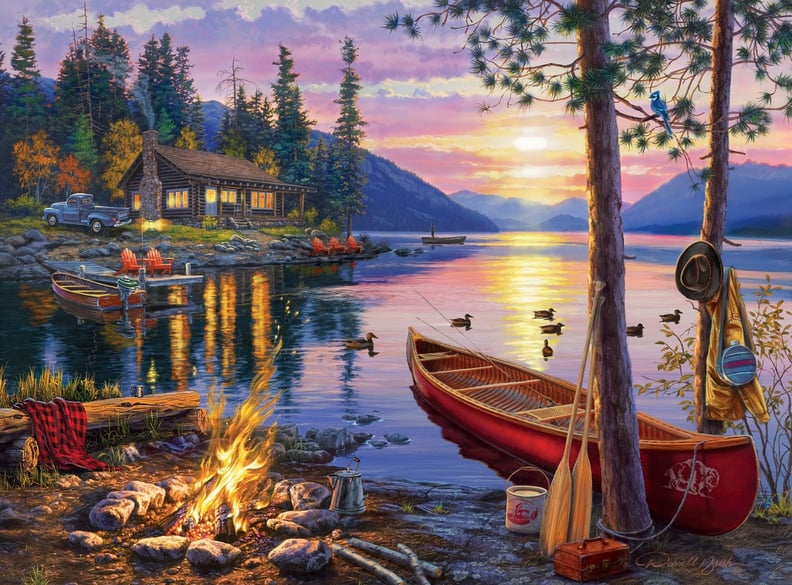 A Creative Gift: Canoe Lake 1000-Piece Jigsaw Puzzle