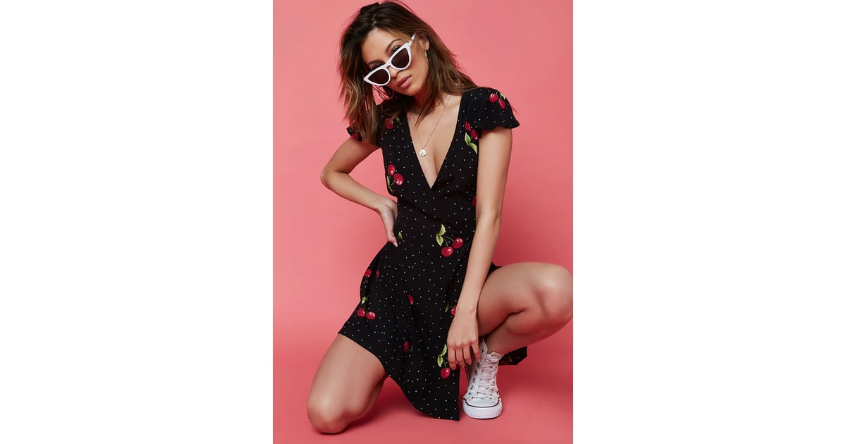 Forever 21 discount cherry wrap dress