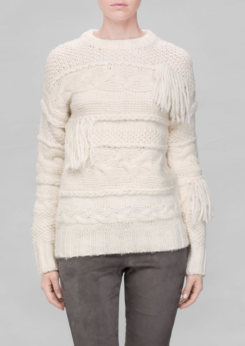 & Other Stories Fringe Wool Sweater