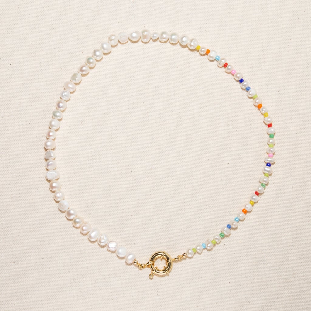 Freshwater Pearl Pastel Rainbow Necklace