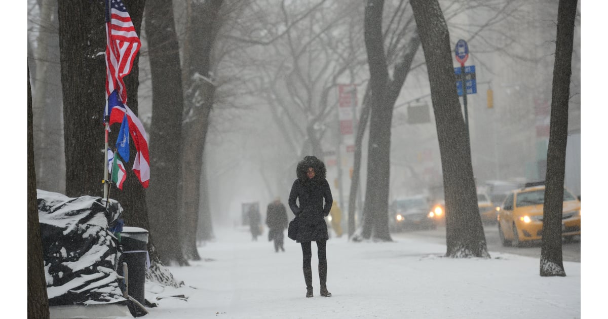 In Nyc A Woman Bundled Up To Brave The Cold During Winter Storm