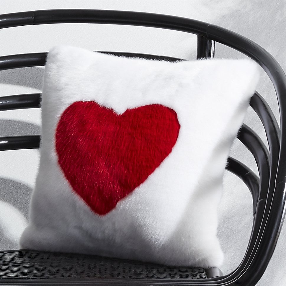 16" Loves You Faux Fur Pillow ($50)