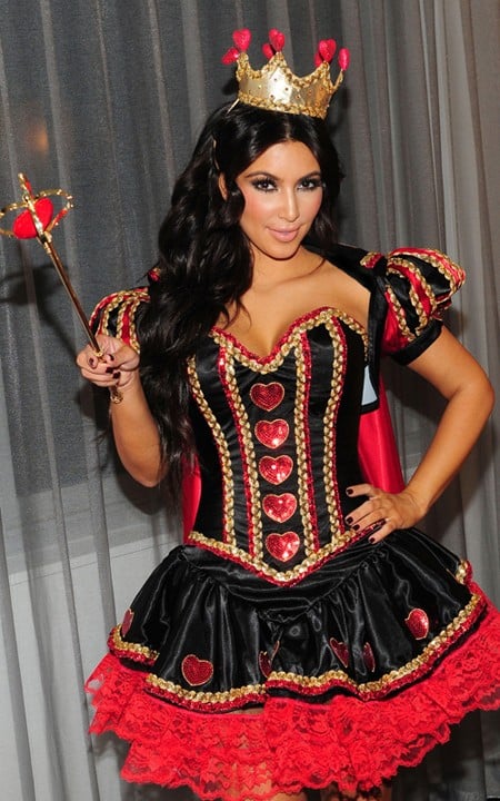 Kim Kardashian mastered her Queen of Hearts look in 2010.