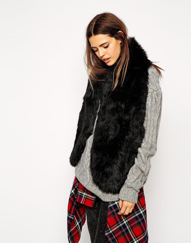 ASOS Faux Fur Oversized Long Collar ($53) | Fashion Gift Ideas 2014 ...