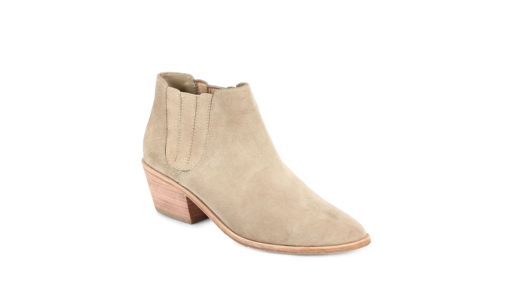 beige booties flat