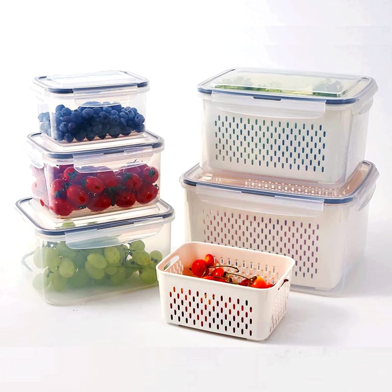 These Clear, Stackable Food Storage Containers Help Produce Stay