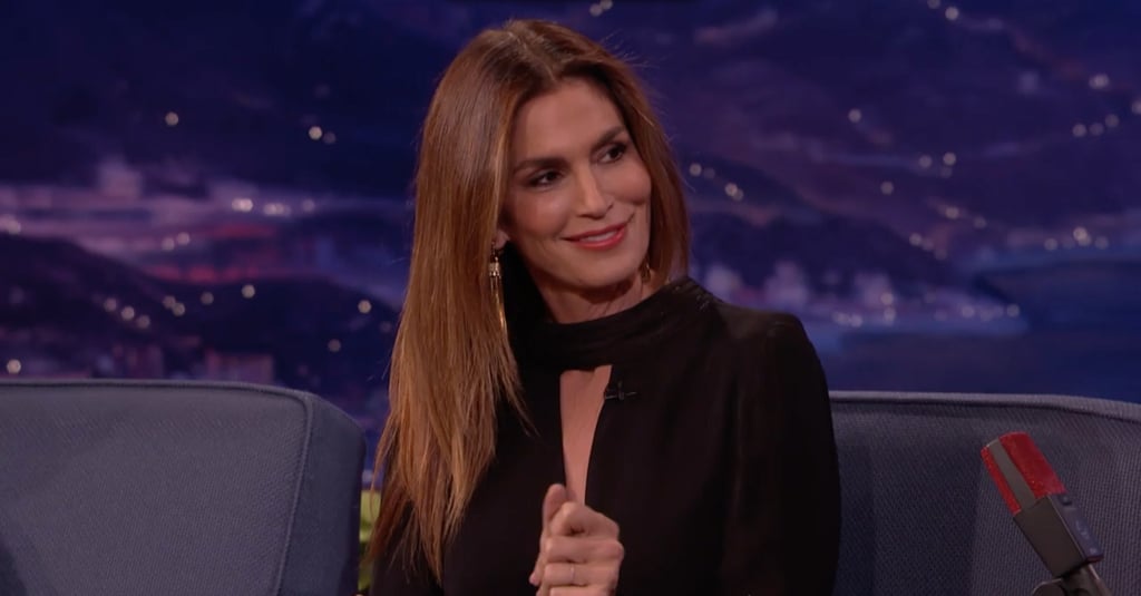 Cindy Crawford Hair Flip on Conan