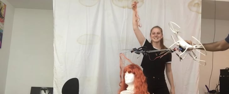 Woman Uses Drone to Cut Hair | Video