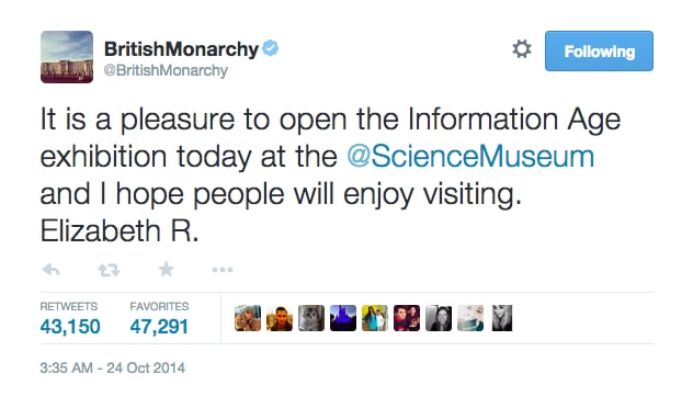 Queen Elizabeth II Tweeted For the First Time Ever as Well