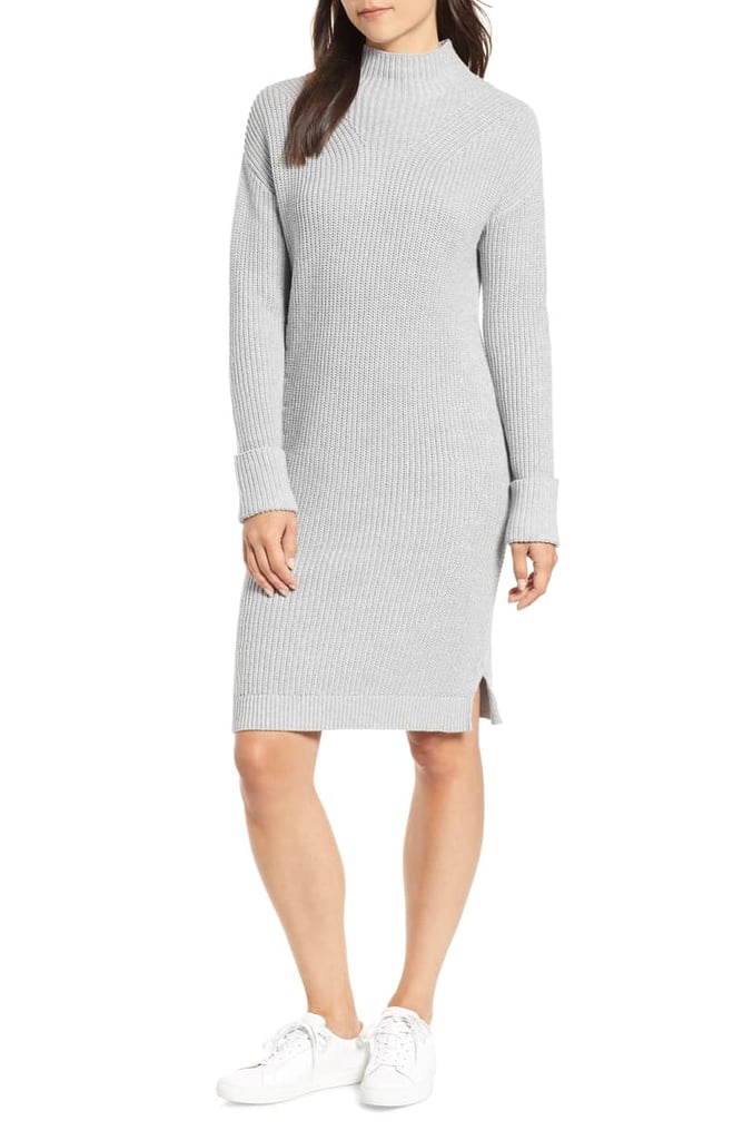 Caslon Ribbed Sweater Dress