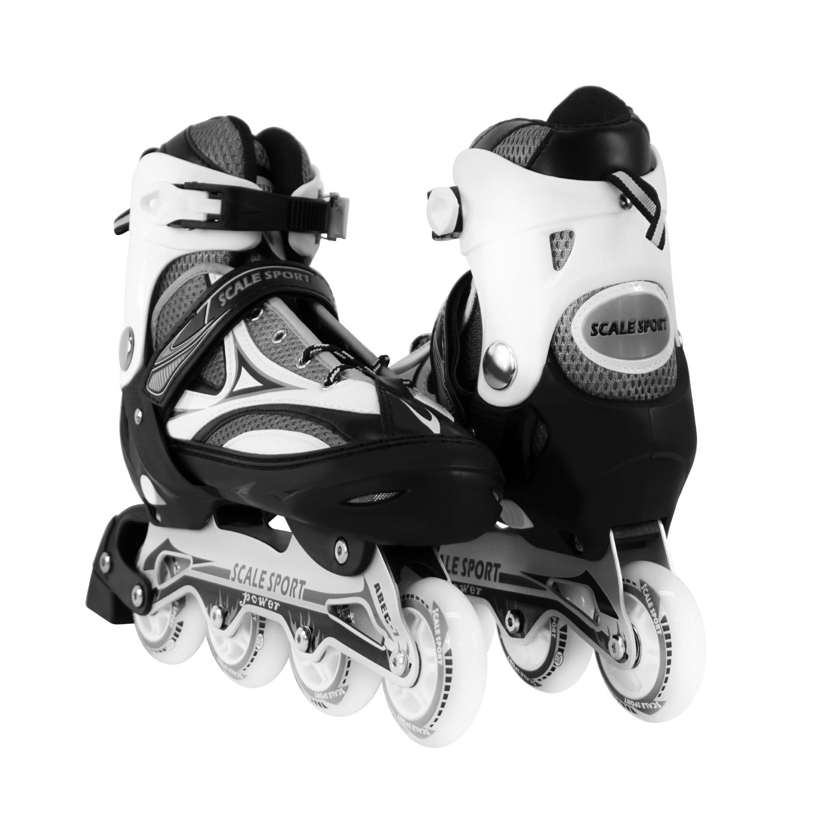 Sport scale. Роликовые коньки Scale. Коньки раздвижные и ролики Scale. Sport черные ролики детские. Ролики черно белые.