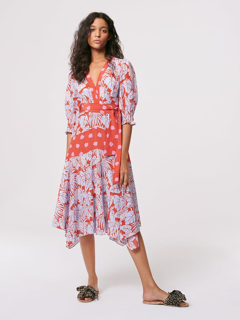 DVF Gaines Silk Crepe de Chine Asymmetrical Dress | The Best Wrap ...