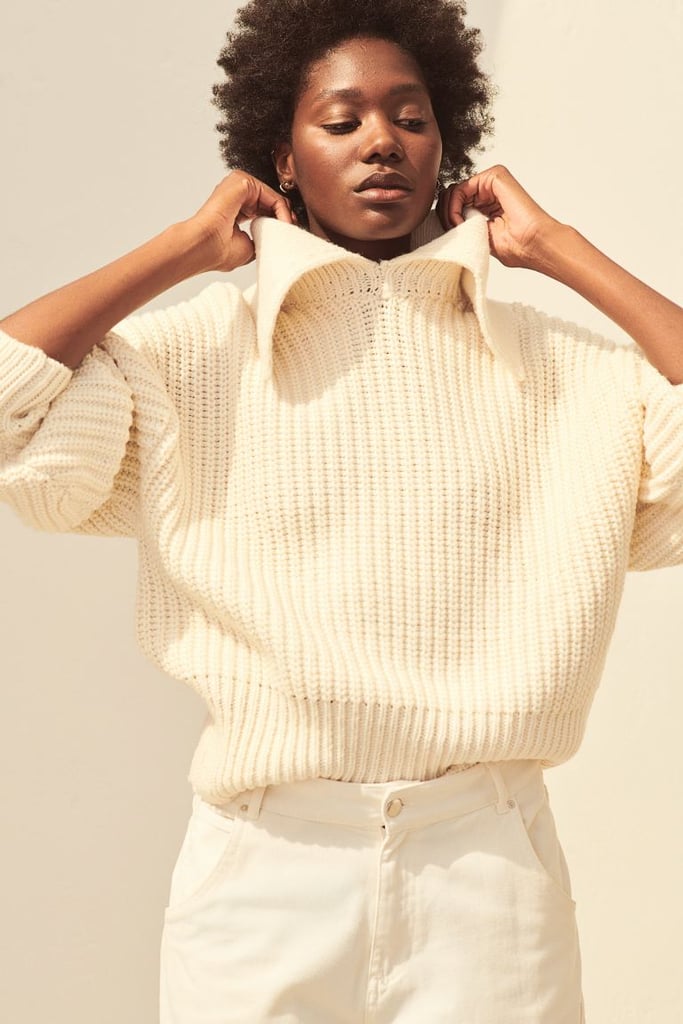 Collared RibKnit Sweater Best New H&M Holiday Clothes 2020