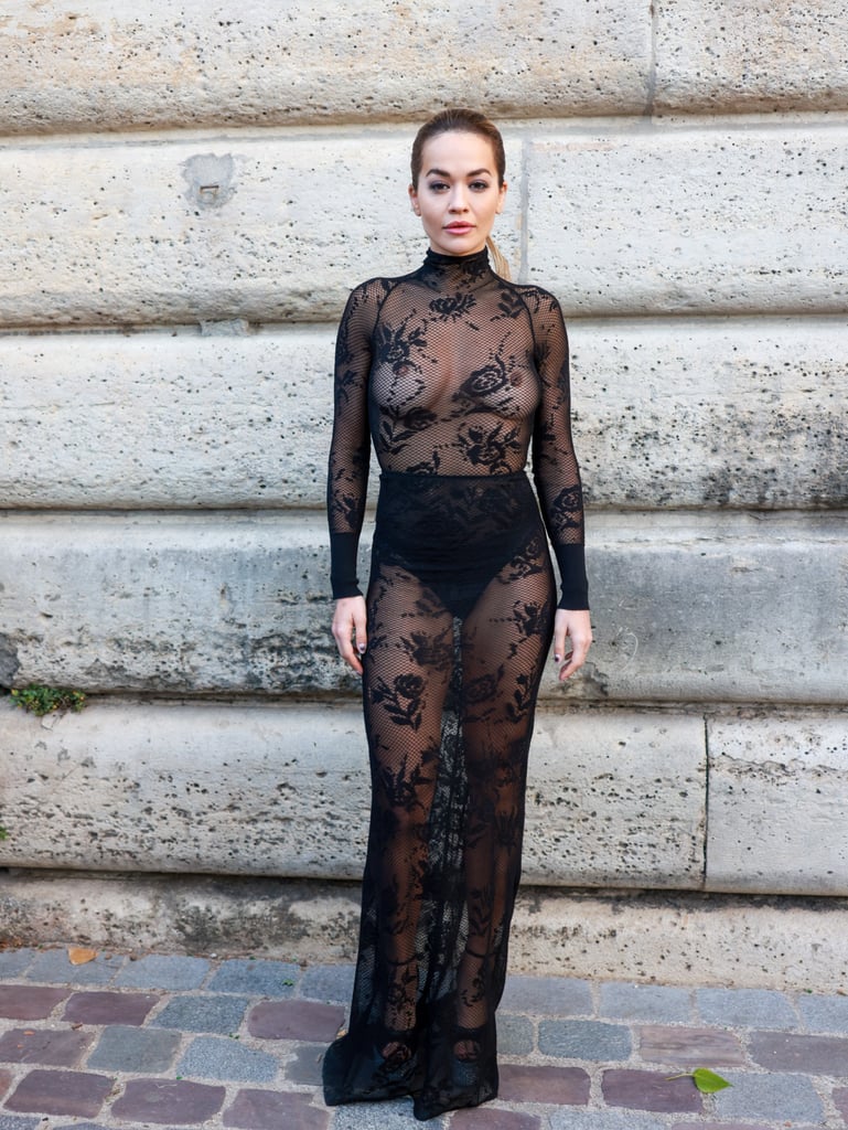 Rita Ora at the Alaïa Show During Paris Haute Couture Week 2023