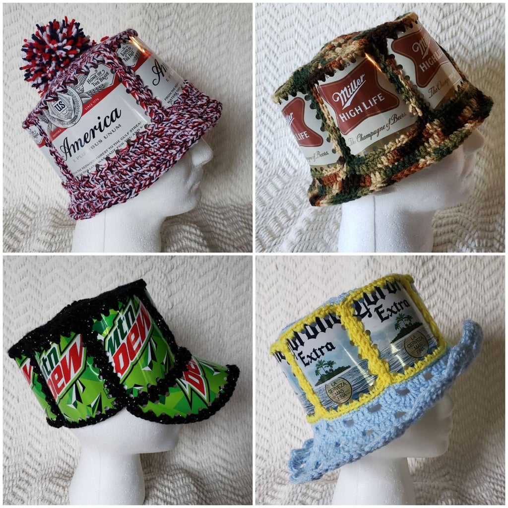 Custom Beer or Soda Can Hat Made to Order