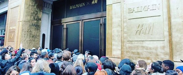 Balmain x H&M Shopping Pictures
