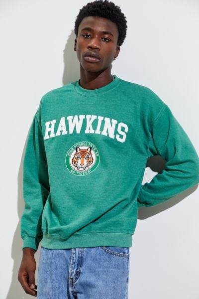 Urban Outfitters Stranger Things Hawkins High School Pigment Dyed Crewneck