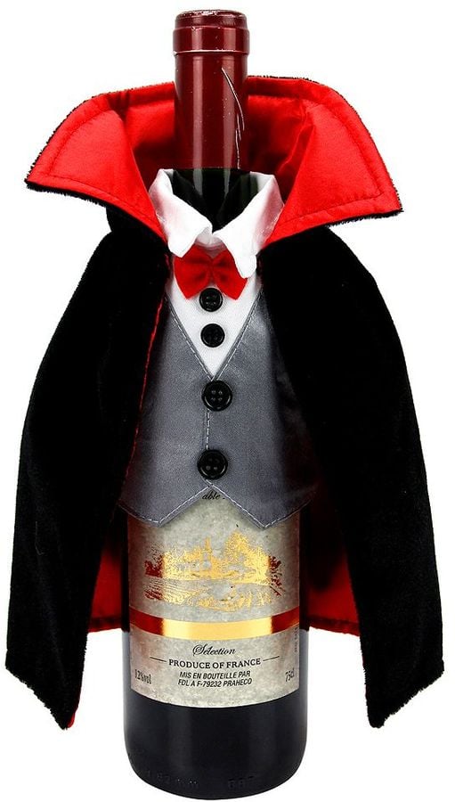 Celebrate Halloween Together Dracula Wine Cover