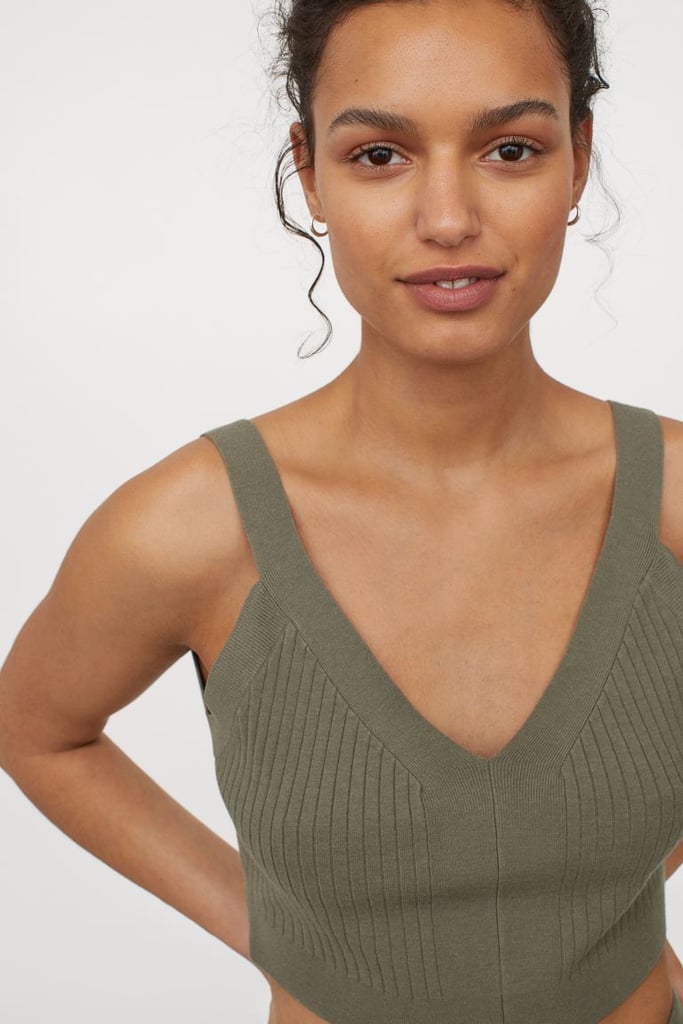 H&M Rib-Knit Crop Top