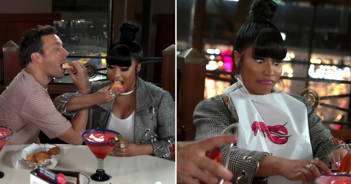 Nicki Minaj and Jimmy Fallon Red Lobster Tonight Show Video POPSUGAR
