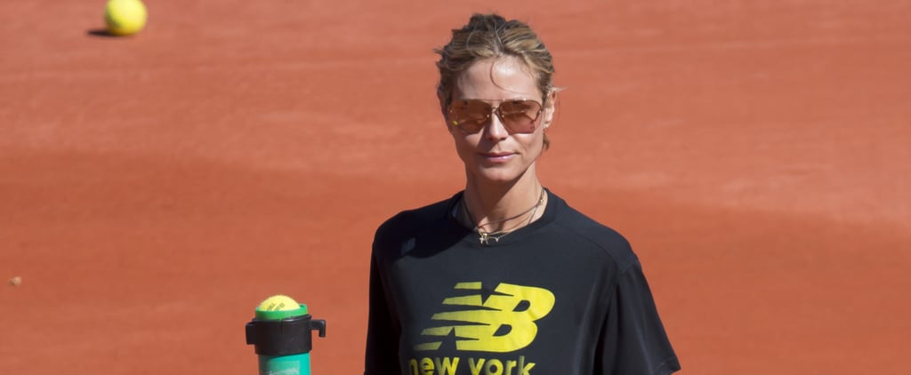 Heidi Klum Playing Tennis