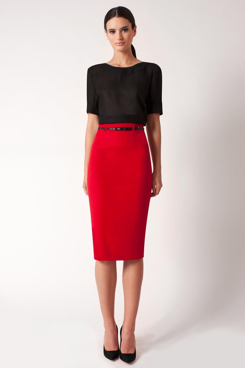 Black Halo Pencil Skirt