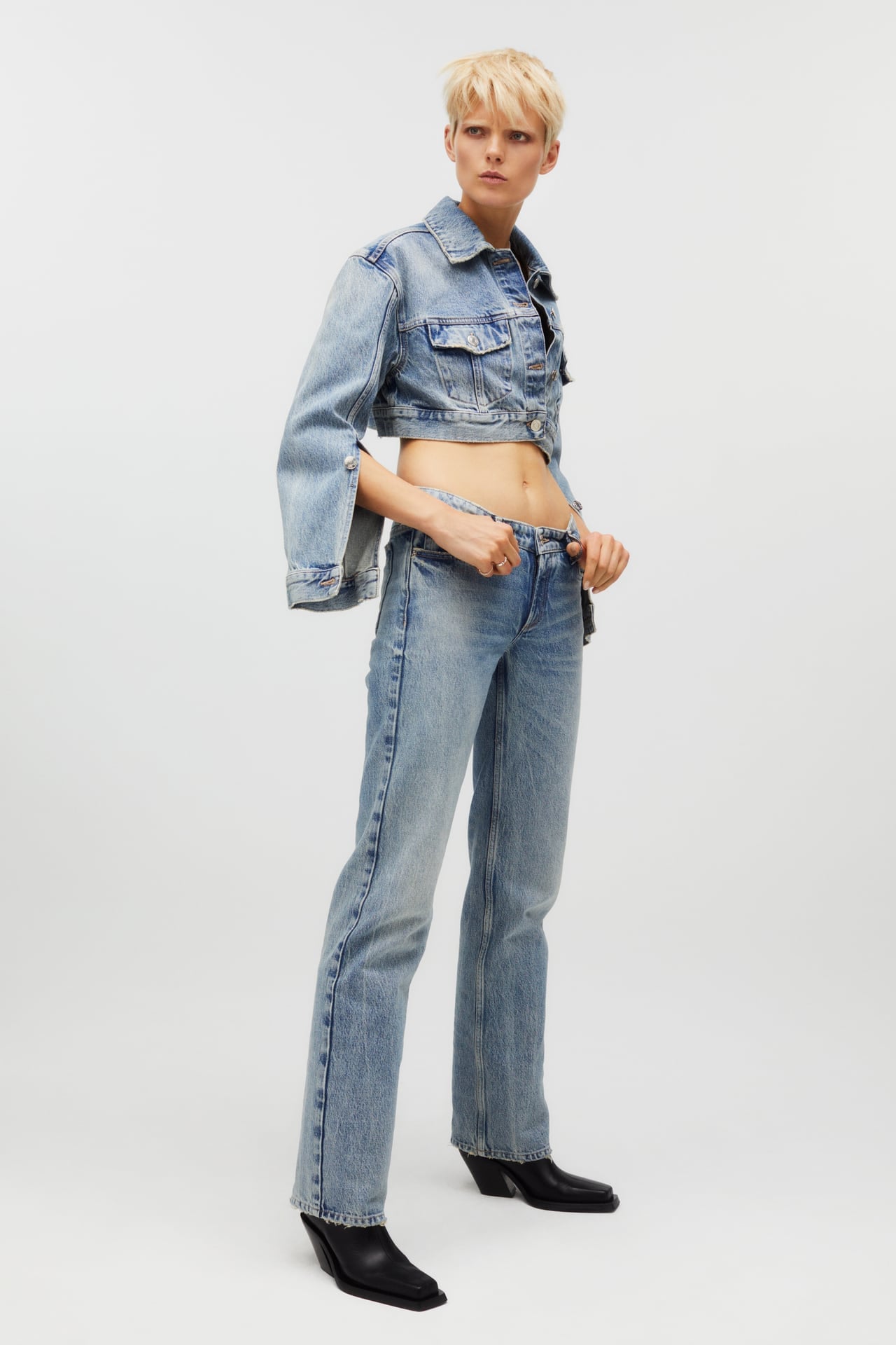 Kaia x Zara Straight Jeans and Denim Jacket | Kaia Has a New Capsule Collection With Zara | Fashion 18