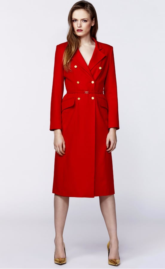 Plakinger Red Wool Double Breasted Coat ($1,150)
