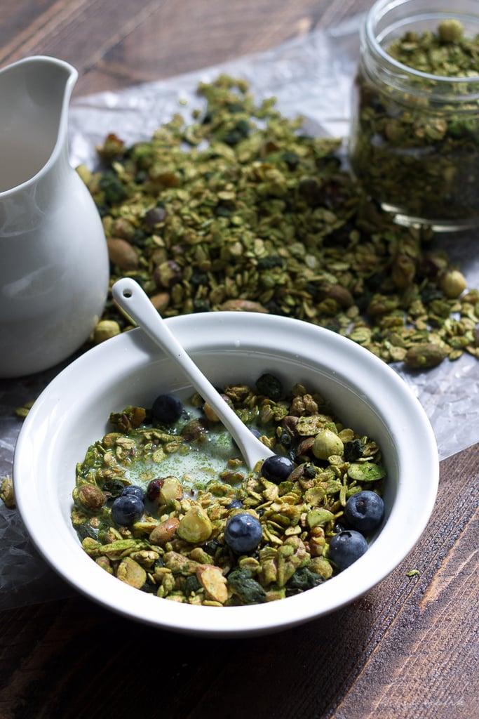 Blueberry Matcha Granola