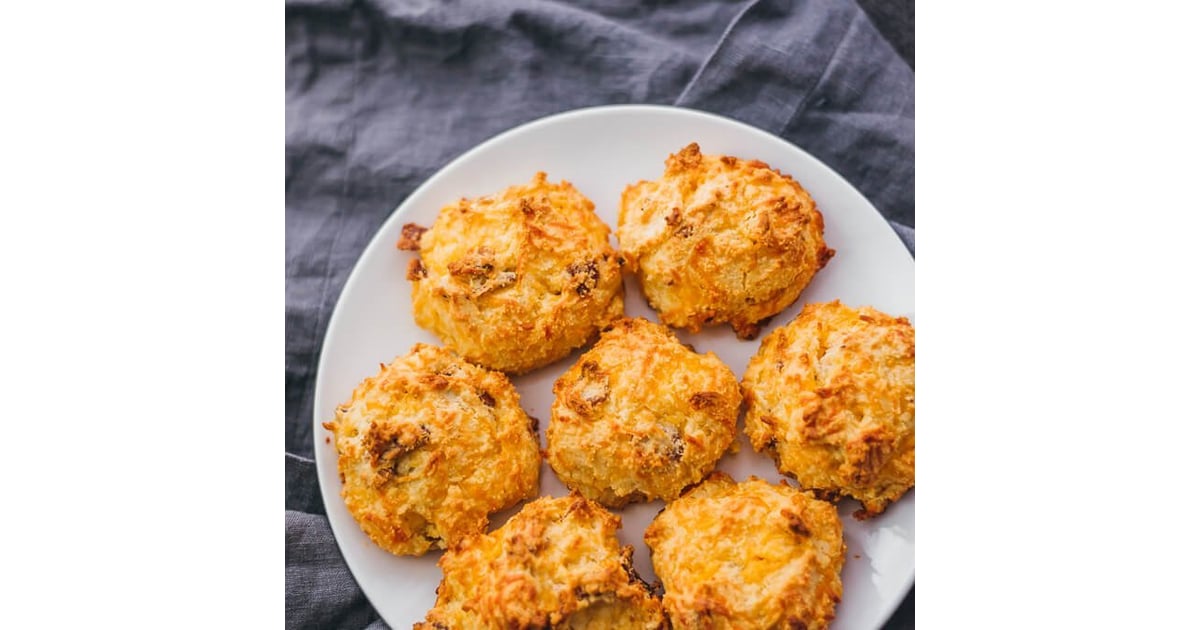 Keto LowCarb Bacon and Cheddar Biscuits Easy Healthy Snack Recipes