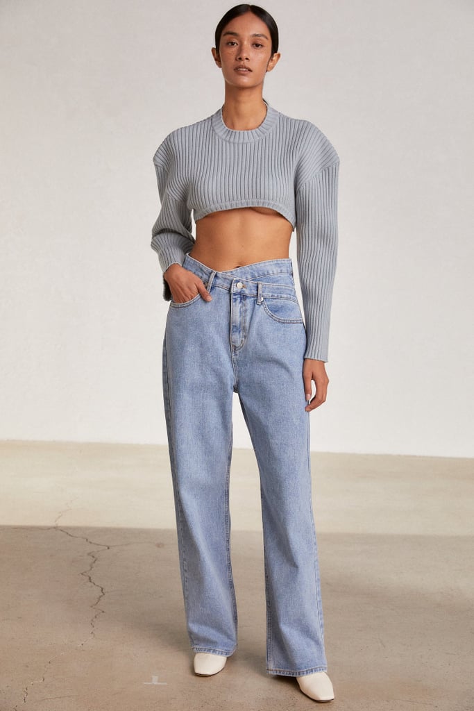 Criss Cross Waist Jeans